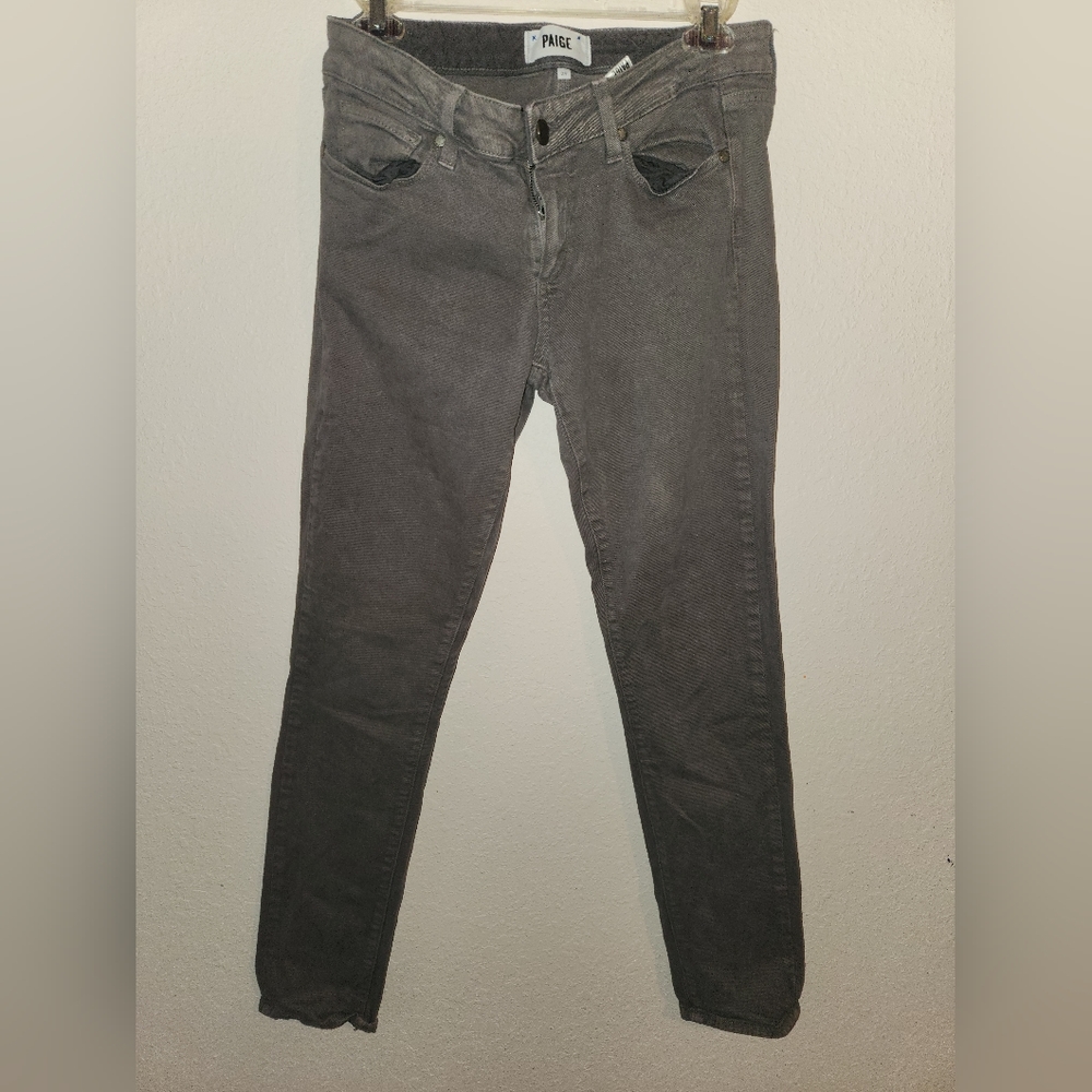 PAIGE Skyline Skinny Gray Jeans 29